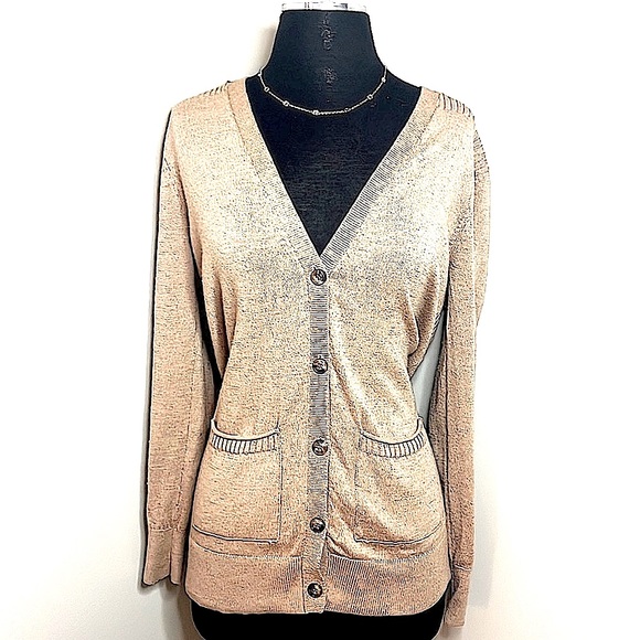 Nwot Toad & Co. V-Neck Button Down Long Sleeve Sweater S 2 front pockets! - Picture 3 of 7